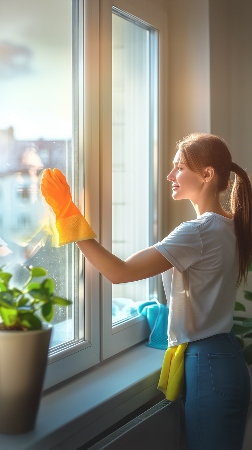 Commercial floor cleaning, Window washing